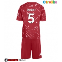 Otroške Nogometnih dresov Liverpool Jeremy Jacquet #5 Domači 2026-27 Kratki rokavi (+ hlače)